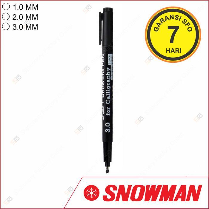 Pena Kaligrafi Snowman - Spidol Calligraphy Pen