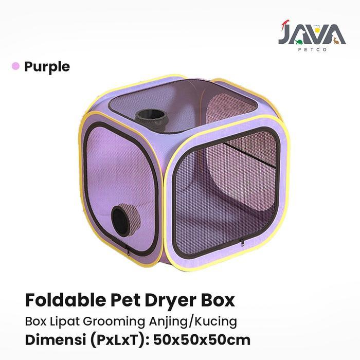 Foldable Pet Dryer Box Pengering Bulu Kucing Anjing Hewan Peliharaan Pet Dryer Box Lipat Grooming