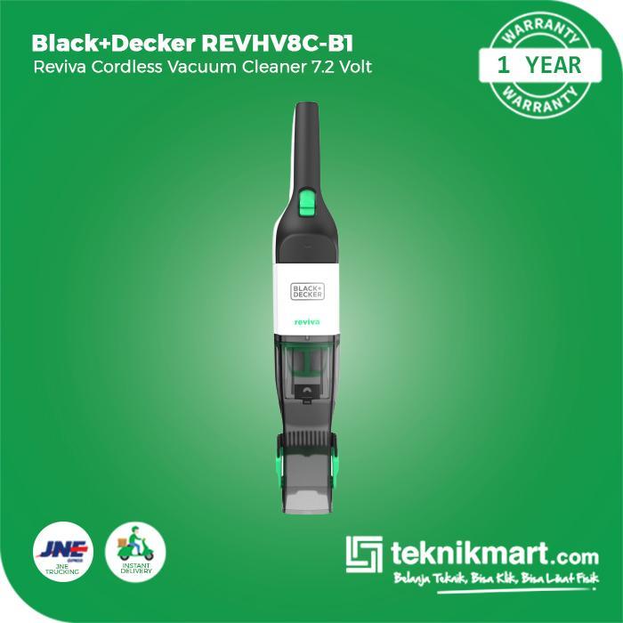 Black+Decker Reviva Hand Vacuum Cleaner Cordless 8V (REVHV8C-B1)