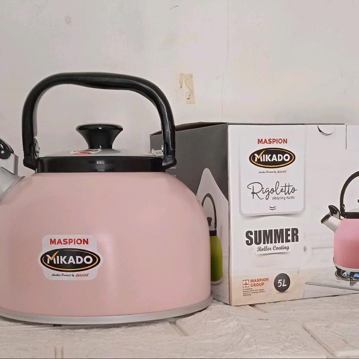 Teko Siul Maspion Rigoleto 5 Liter / Teko Bunyi / Teko Alumunium / Teko Masak Air Panas Maspion