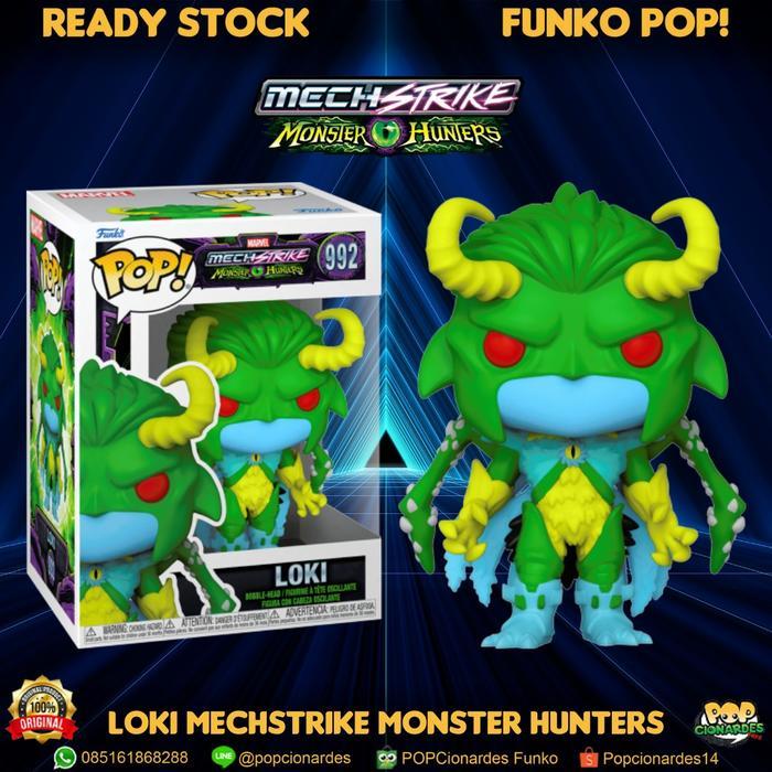 Funko POP Marvel Mechstrikes Monster Hunter Loki #992 Siap kirim