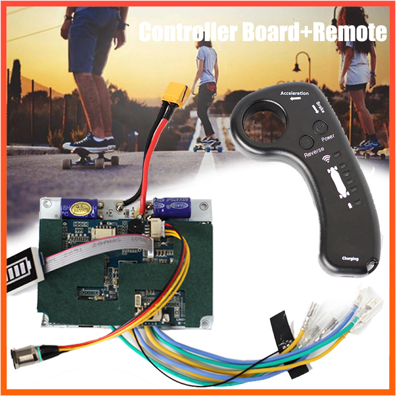 Electric Skateboard Controller 36V Double Motor Drive System Longboard Remote Controller ESC Hub
