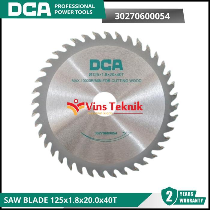 Dca 125X1.8X20.0X40T Saw Blade Mata Gergaji Circular Saw 5 Inch 40T