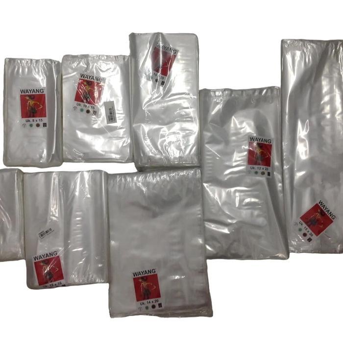 NEWW Plastik PP Wayang 50 x 75 cm - Plastik Laundry Bening - 40 Lembar per Pack - Material PP Wayang