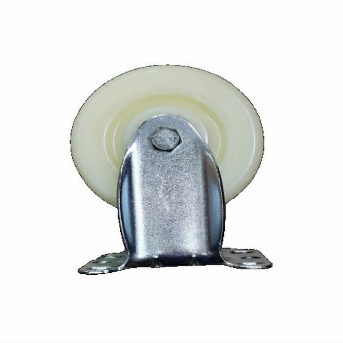 Roda nylon nilon teflon 4" inchi kaki mati fix
