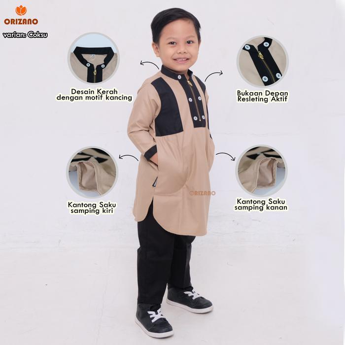 TERLENGKAP KOKO ARKEN - SETELAN BAJU KOKO LENGAN PANJANG ORIZANO COWOK KATUN MUSLIM PRIA TOYOBO