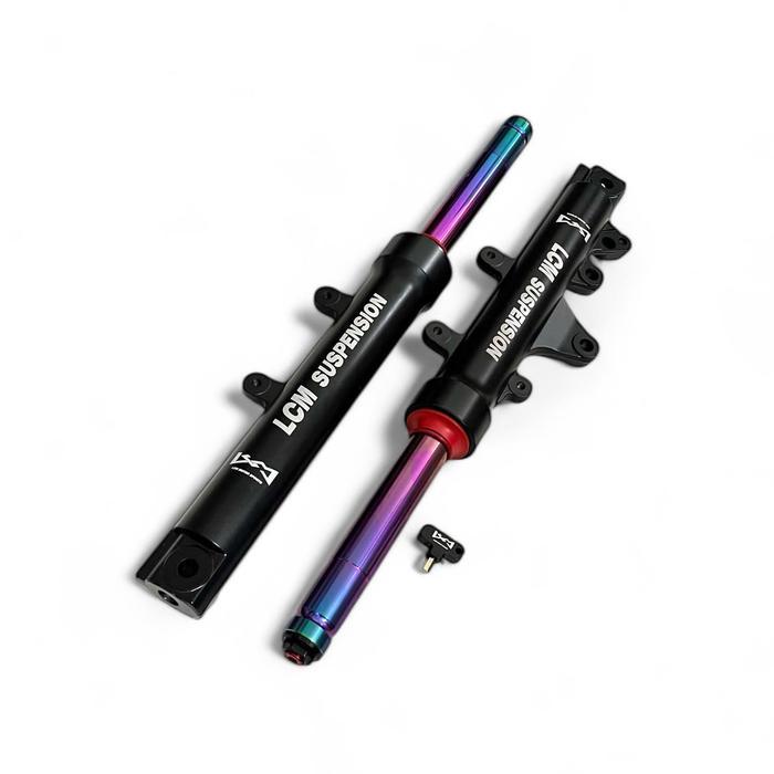 shock lcm original aerox preload pnp as rainbow shock depan lcm aerox original