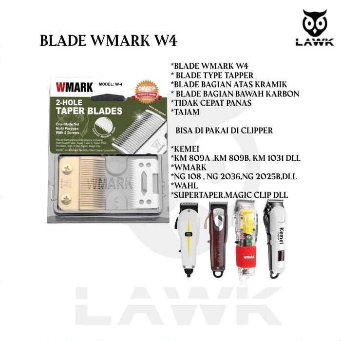 Blade wmark w4 blade hair clipper wmark mata pisau mesin cukur wmark Multifungsi Aman / MATA PISAU