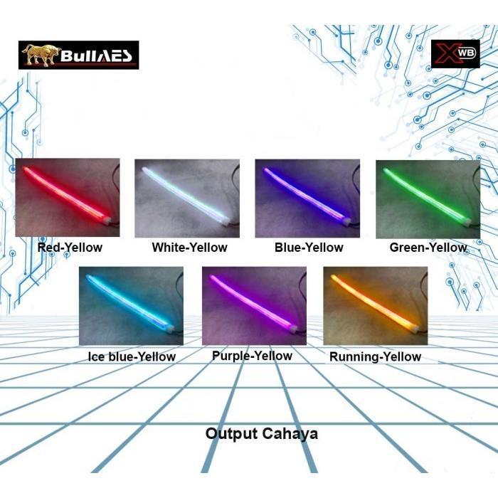 "New" Drl XWB 30 CM Running sen sequential Fleksibel Lampu Motorcycle Lampu