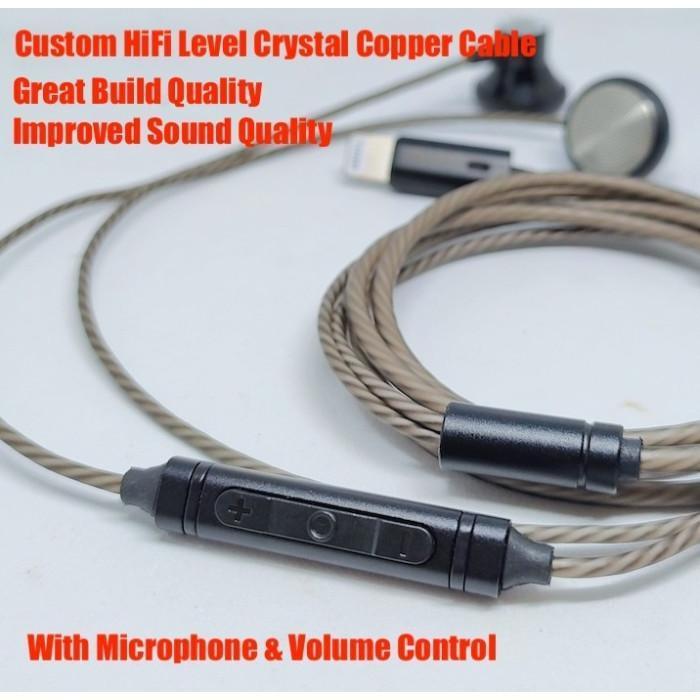 MFI Certified Custom Earphone For iphone HiFi Headset Superior Sound