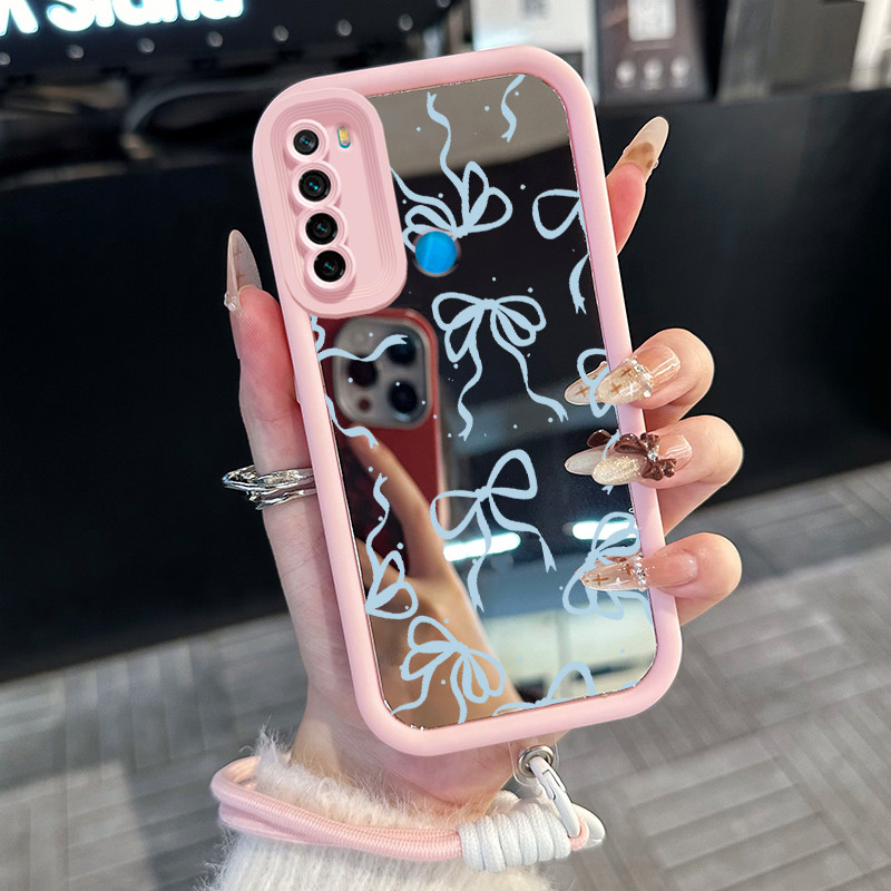 Casing Hp untuk Xiaomi Redmi Note 8 Note 8T Case Casing busur pola Silikon Softcase Kasing HP tali g