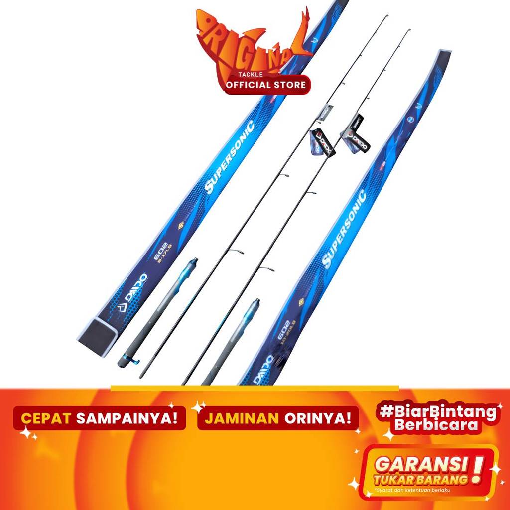 Joran Pancing Spinning Daido Supersonic IV Ring Fuji Galatama Series Carbon 180cm 8-17lb 10-20lb