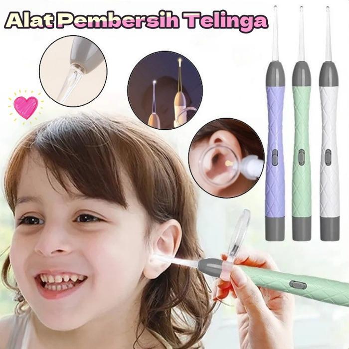 SALE Baby Alat Pembersih Telinga Sendok Telinga Anak-anak Bayi Sendok Telinga Bercahaya TERMURAH