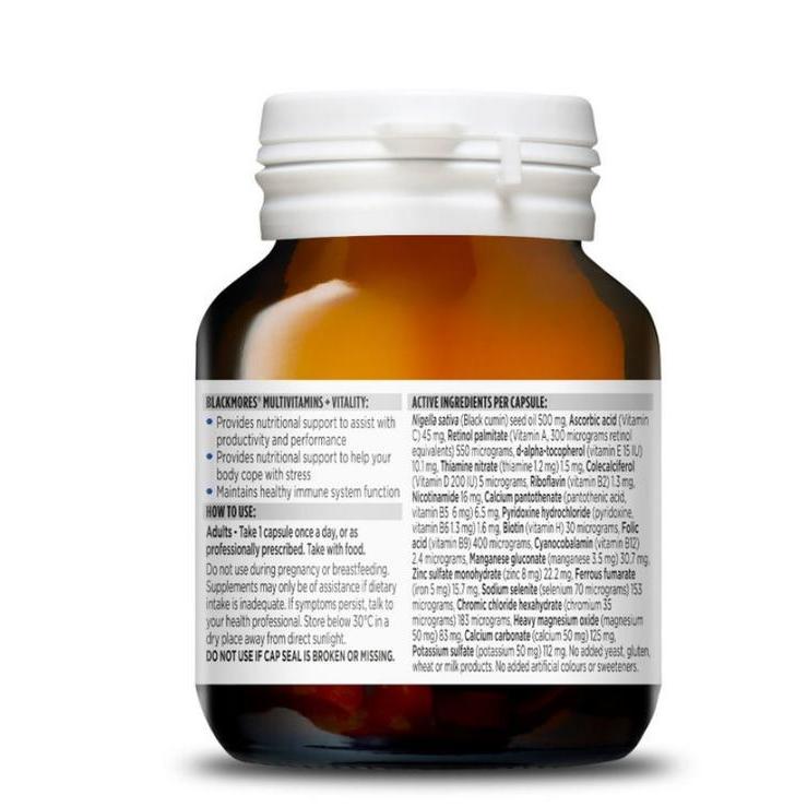 Blackmores Multivitamins + Vitality 30S Singapore Original