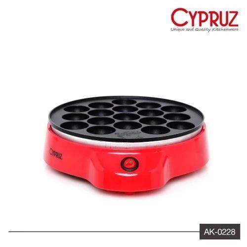 BOOM SALE Cypruz Cetakan Takoyaki Pan Listrik Teflon 18 Lubang AK-0228