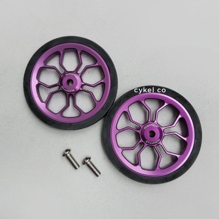 Oversized Easy Wheel Brompt Folding Bike Easywheel Aceoffix