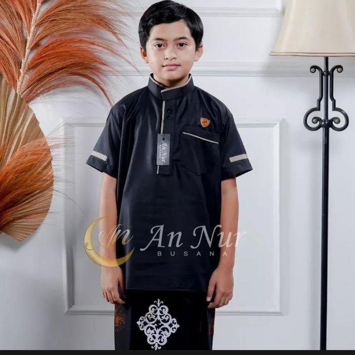 Baju Koko Kurta Anak Koko Turki Terbaru Setrip Muslim Nyaman Kain Katun Arab Pendek Panjang Setelan