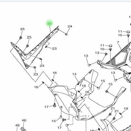 Sale Mole Side Cover 2 Lower Free Go Freego Kanan Hitam B5D-F171M-00-P0 Ori Terlaris