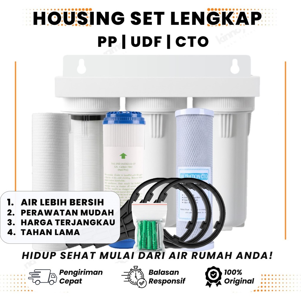 Paket Saringan 3 Tahap / Filter Air Toren / Filter Air Sumur Bor