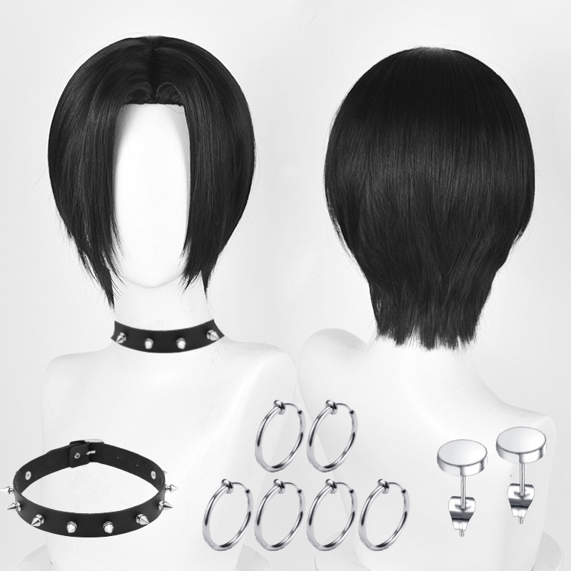 Nana Oosaki Nana Cosplay Wig 28Cm Black Nana Osaki Anime Cosplay Wigs Heat Resistant Synthetic Hair