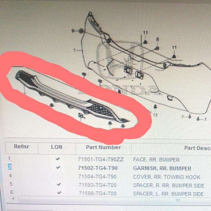 Terbagus Honda Diffuser Bumper Belakang Brio Rs 2018-2021 Bahan Abs Hitam Untuk Honda Brio Rs