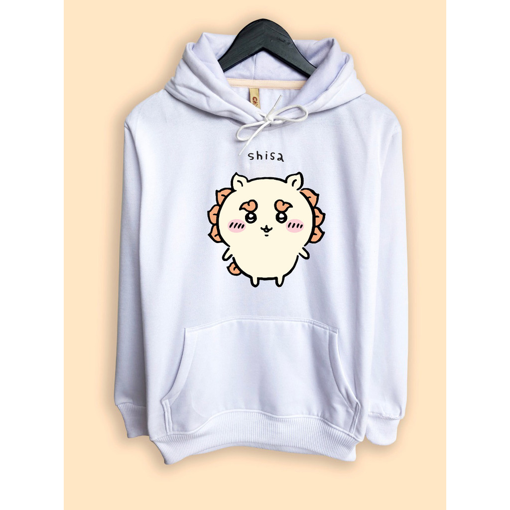Jaket Hoodie Chiikawa Nanka Chiisakute Kawaii Yatsu Character Shisa