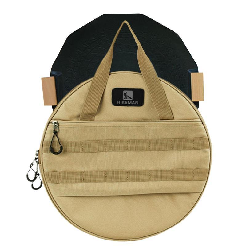 Barbecue Pan Pouch Portable Griddle Camping Bag 1000D Oxford Cloth Creative Frying Polyester Storage