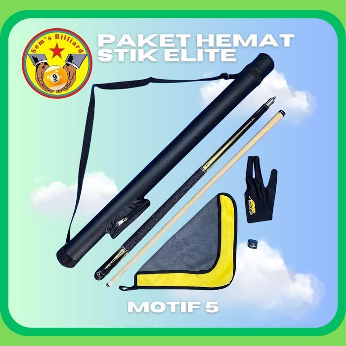 ORIGINAL Paket Hemat Stick Billiard e - Stick Billiard - Billiard READY STOCK