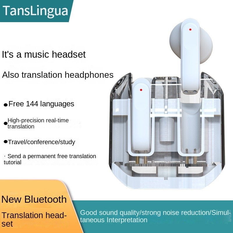Multi-function Translator  Bluetooth Translator Headset Headset Wireless Smart Translation Headsets 