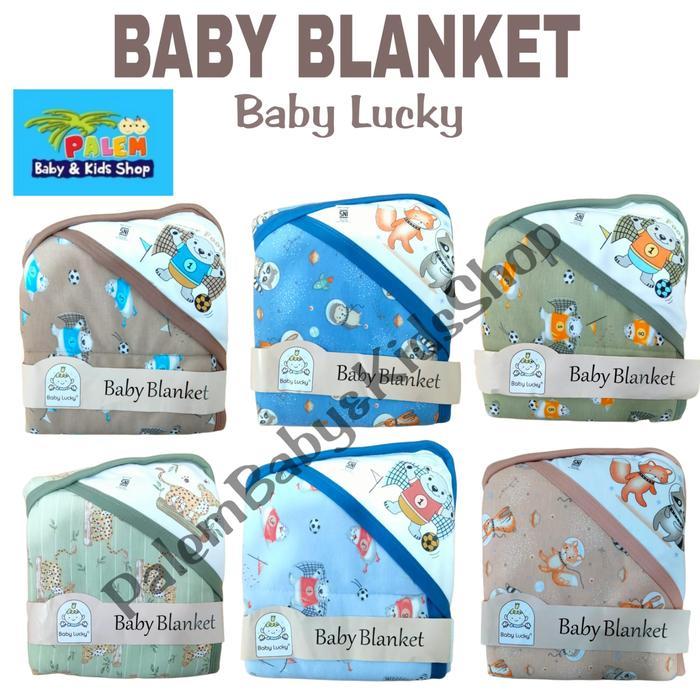 baby lucky selimut topi/baby blangket 7300001