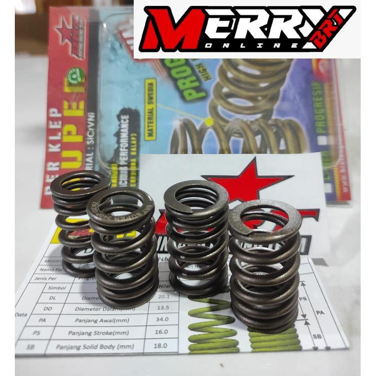 Per Klep Super Oval Brt Spring Valve Nmax Mx Aerox R15 Vva Wr155 Mx King R15 Old Xabre Satria Fu Fi
