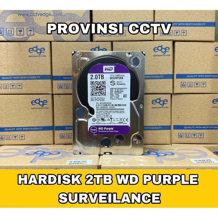 Hardisk 2Tb Wd Purple Surveilance / Khusus Cctv / Hardisk Cctv