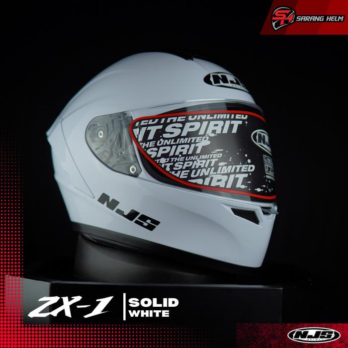 Njs Zx-1 Solid - Helm Full Face Njs Zx Zx Zx Polos Helm Njs Zx Helm Njs Polos Njs Ori Sni