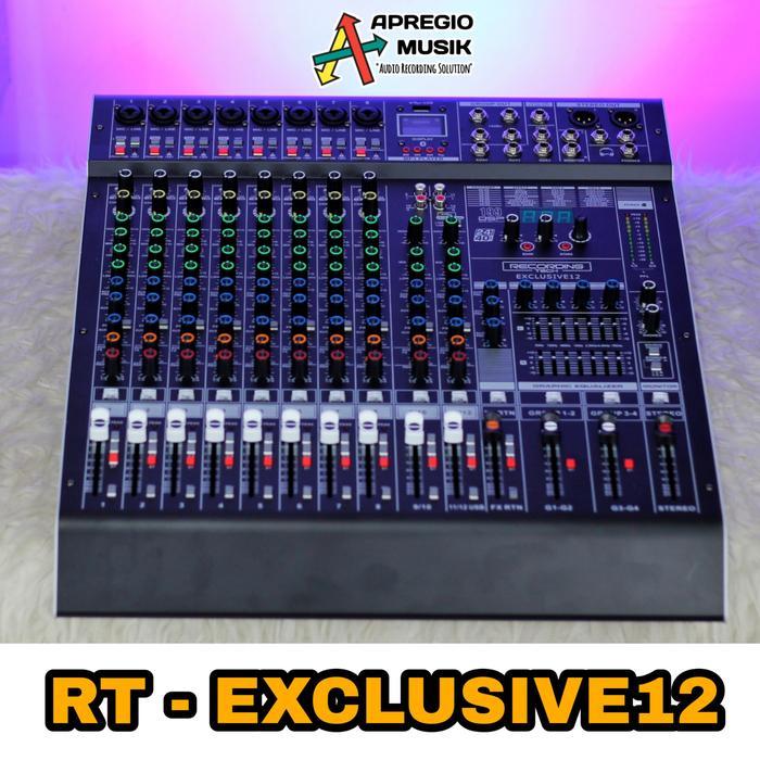 Recording Tech RT Exclusive12 Exclusive 12 MIXER USB 12 Channel - Hitam