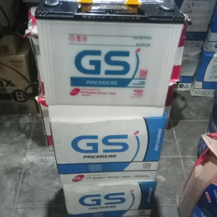 Aki Accu N50Zl 12V 60Ah 60Amper 55D26L Aki Basah Gs Premiere