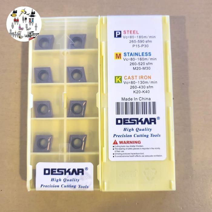 Ccmt 09T304 Lf6018 Deskar Insert Boring Ccmt 09T304 Deskar Mata Bubut