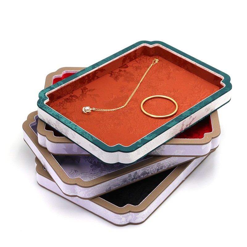 Court-Style Jewelry Storage Tray, Jade And Accessory Display Tray, Bracelet And Necklace Viewing