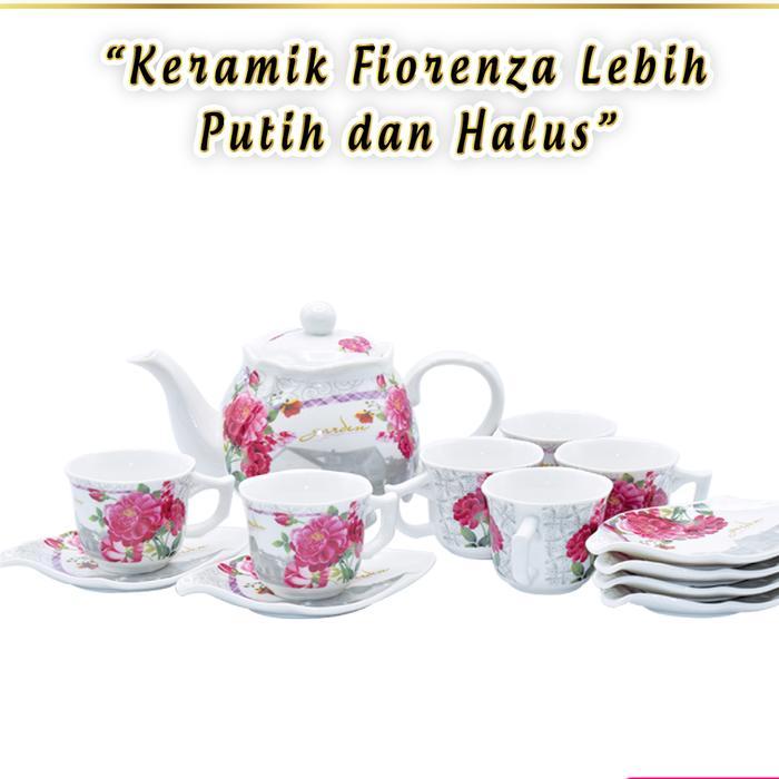 Cangkir / Tea set dengan Teko Fiorenza