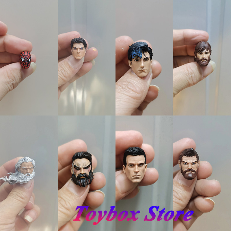1/12 Marvel Legend Simple Painted Sprder-Man Peter Parker Cable Thor Daredevil Superman Head Sculpt