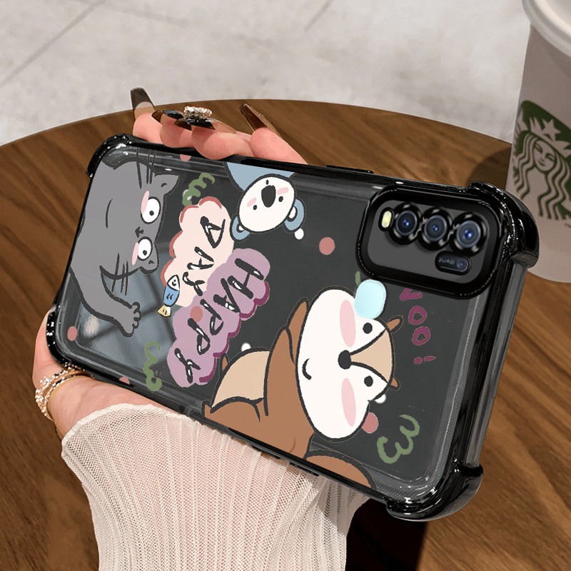 Casing Hp Untuk VIVO Y50 VIVO Y30 VIVO Y30i Case Casing HP Softcase Ponsel Soft Shell dengan Empat s