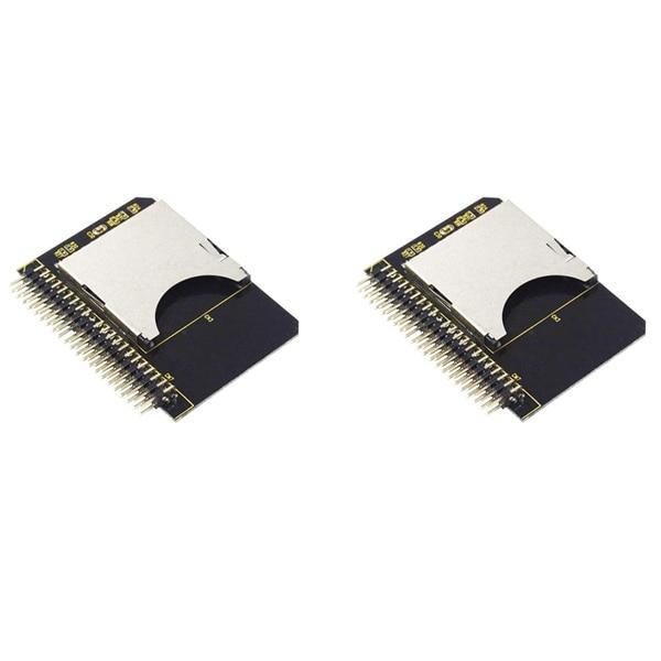 . 2Pcs Ide Sd Adapter Sd To 2.5 Ide 44 Pin Adapter Card 44Pin Male -