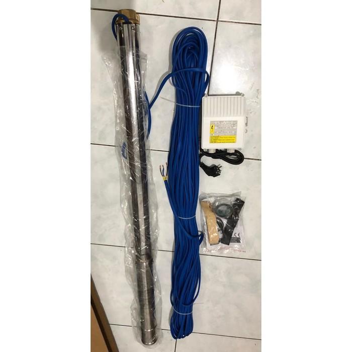 MAXPUMP 3SJM2.5/8 Mesin Pompa Air Satelit Submersible Pump Pompa Satelit Submersible 3 Inch + Kabel