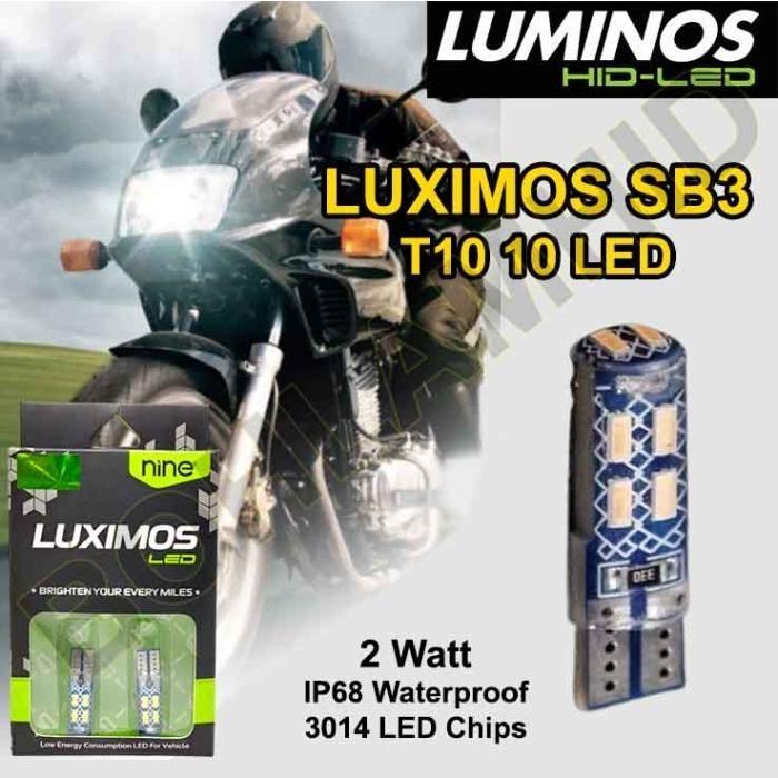 Promo Lampu Led Senja Motor Vario 110 Techno Luminos T10 Luximos Sb3 White Ori