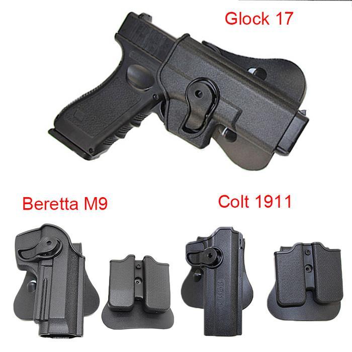 Tactical Imi Gun Holster For Glock 17 19/Beretta M9/Colt 1911 Combat