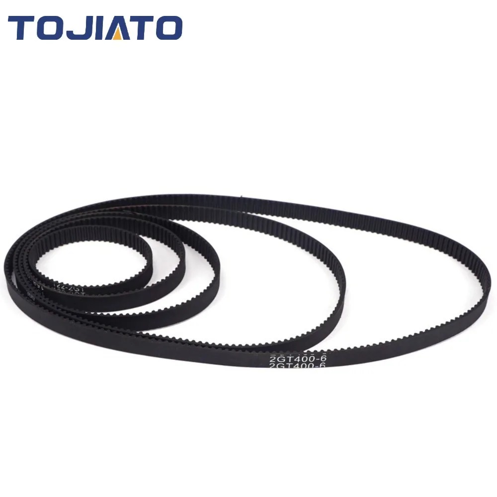 3D Printer Parts Gt2 6Mm Closed Loop Rubber Timing Belt 2Gt 6Mm 150/158/200/280/300/400/600/610Mm