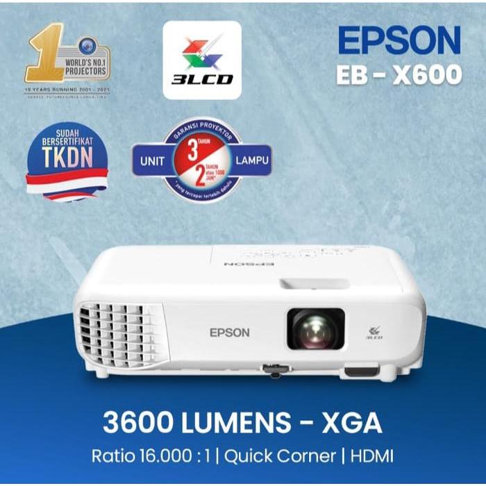 Projector Epson EB X600 pengganti Epson EB X500