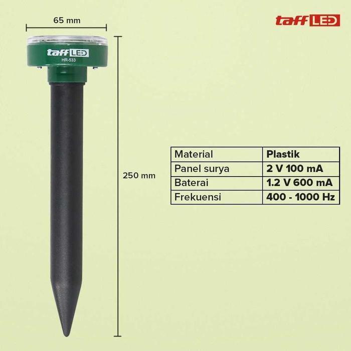 COD Alat Ultrasonic Pembasmi Pengusir Tikus Di Sawah Pertanian Kebun Taman Outdoor Gelombang