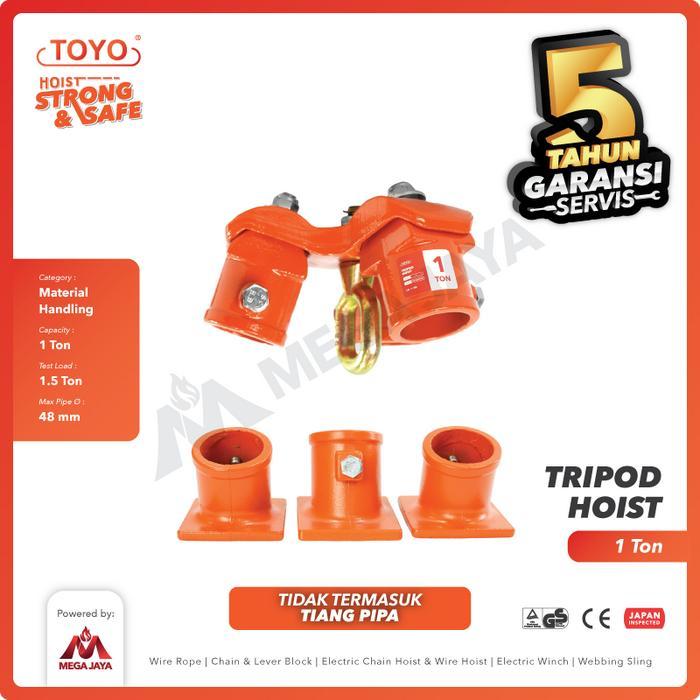 TOYO Tripod Hoist / Rescue Tripod 1 Ton x 3 Meter