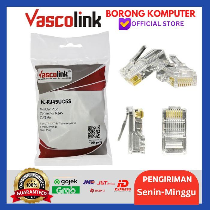 Vascolink Konektor Rj45 Cat5E 100Pcs
