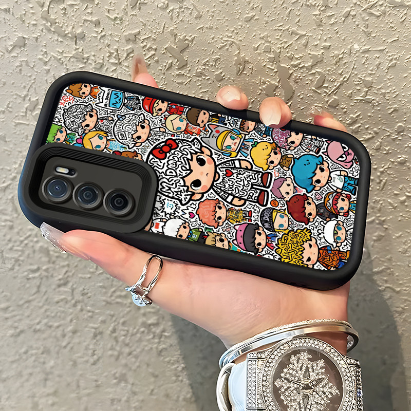 Casing Hp Untuk OPPO A16 OPPO A16s OPPO A54s Case Casing pola boneka Cesing HP Kesing mata langit ta